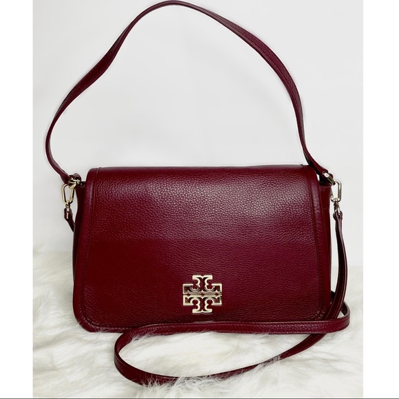 Tory Burch Handbags - Tory Burch Two Way Ladies Bordeaux Leather Purse